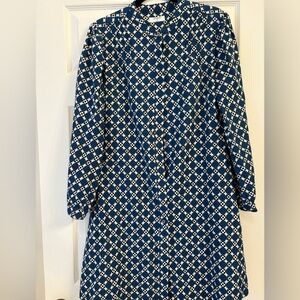 UNTUCKit Blue and White Dress